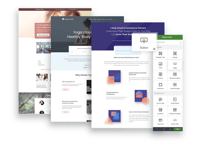 Thrive Themes Architect landing pages