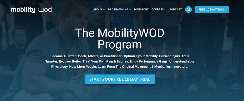 Call-to-action examples MobilityWOD