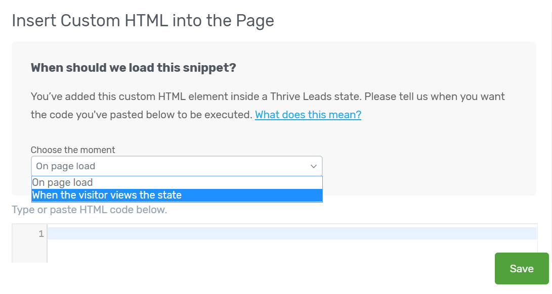 insert custom html  element 