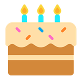 Cake emoji from Microsoft