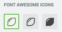 Fond awesome icon examples
