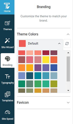 predefined color in Thrive Theme Builder