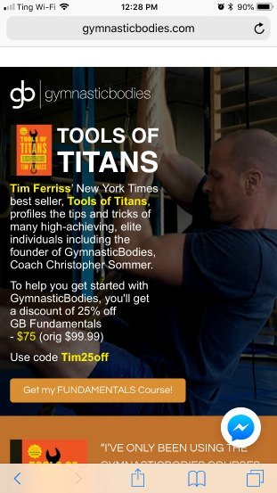 Gymnastic Bodies sales page bad example