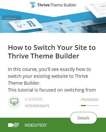 How to Switch Your Site to Thrive Theme Builder