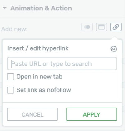 Create Hyperlink Feature Setup