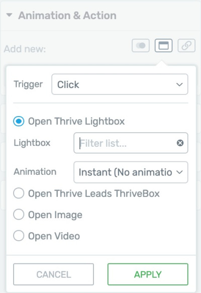 Popup Feature Setup