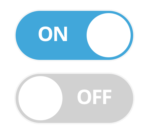 Switch UI element in the flat design style