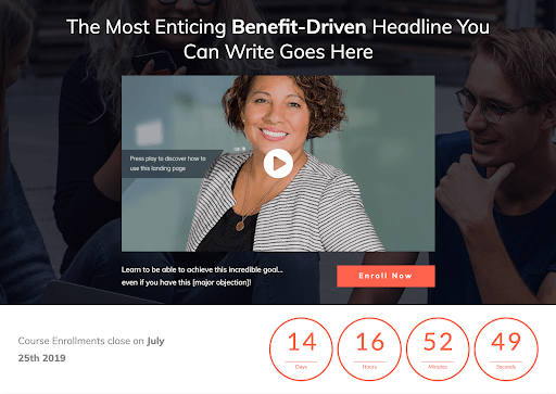 How To Create an Online Course Sales Page - Above the Fold