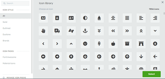 Choose from our massive library of icons