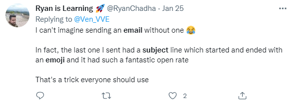 Twitter post about emojis 5