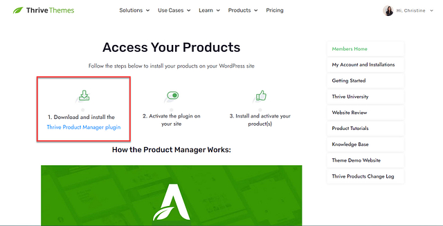 download thrive product manager