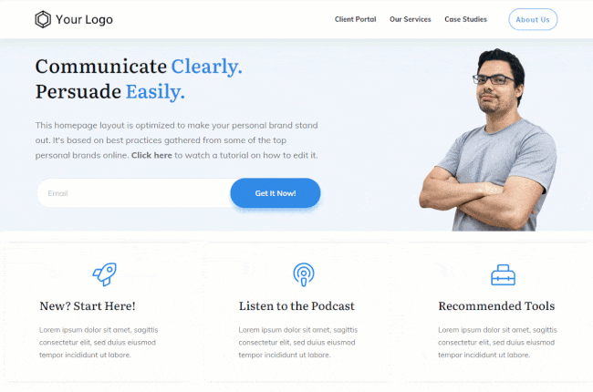 Changing between device previews in Thrive Theme Builder