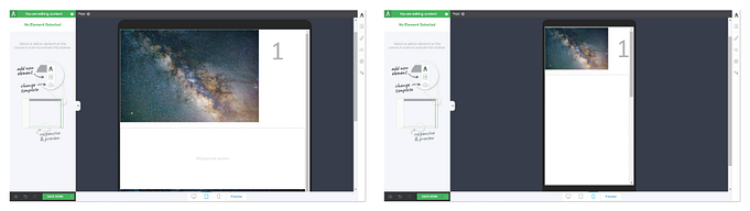 Layered elements in Thrive and mobile responsiveness