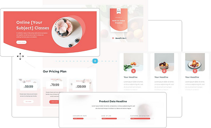 The Ommi theme includes stunning templates for your WordPress website