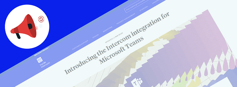 Product Update Content Type on Inside Intercom's Website