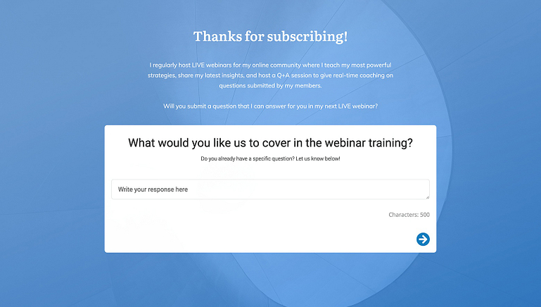 Use Case #1: Thank You Page Surveys