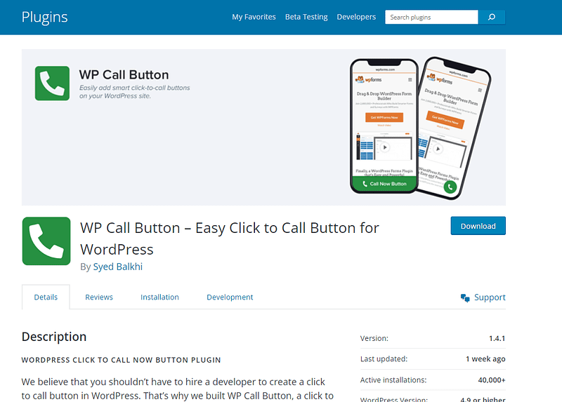WP Call Now Button
