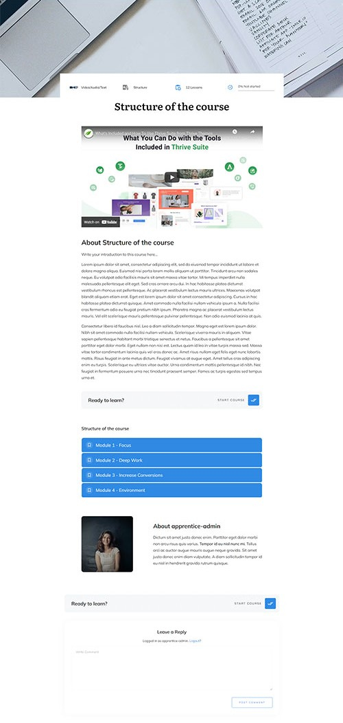 refined course overview