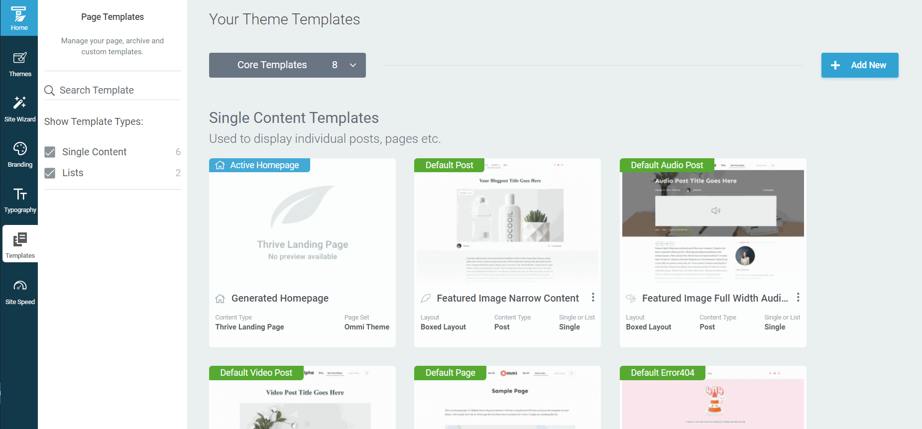 Your Theme Templates