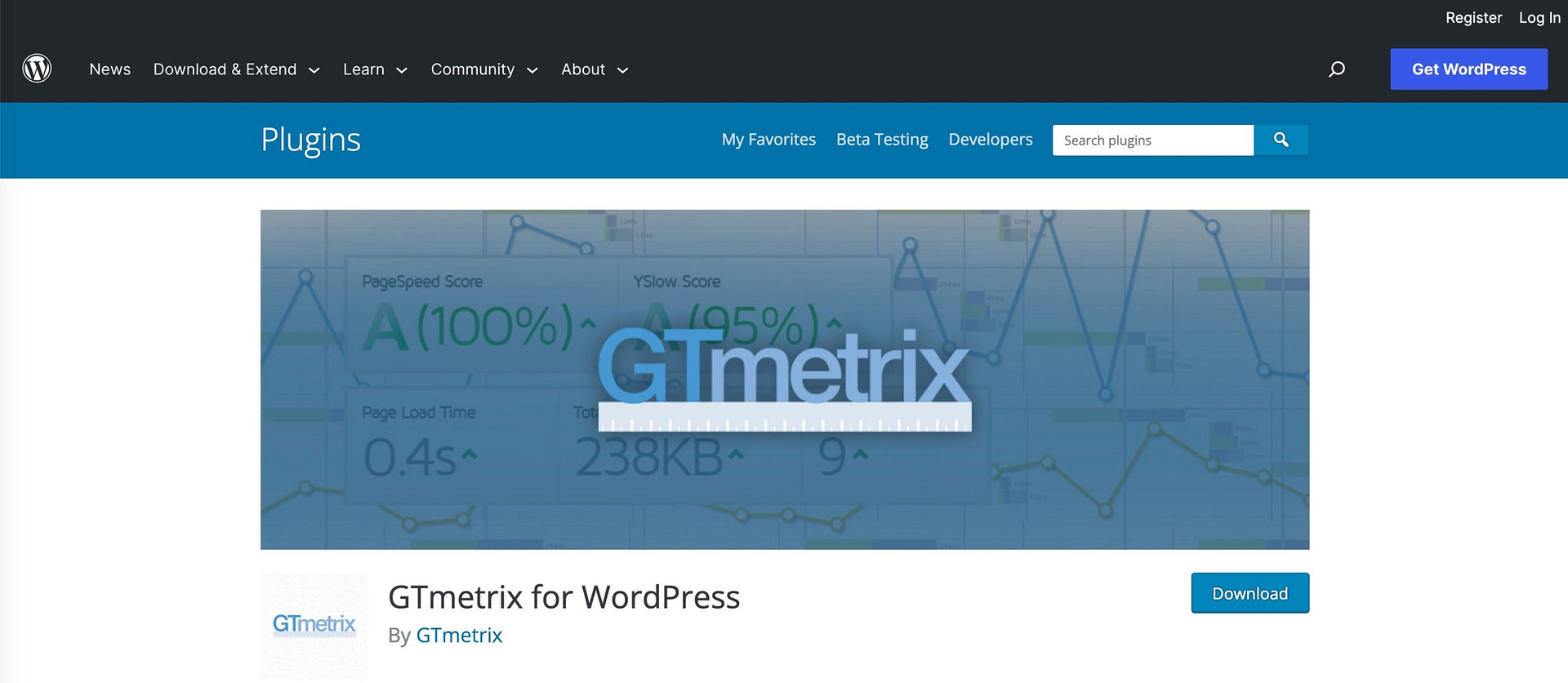 GTmetrix for WordPress Plugin —