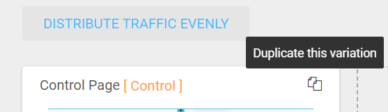 Duplicate Control to Create Variation 1