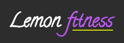 Lemon Fitness simple text logo example