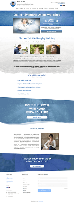Wendy Hill customized landing page