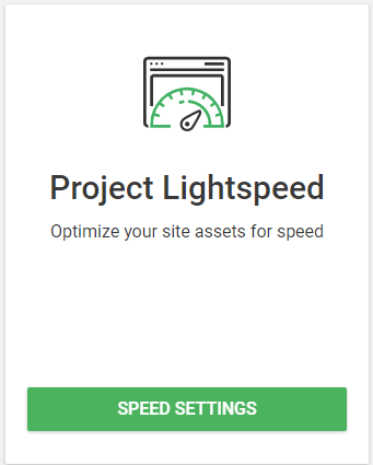 Snapshot of Project Lightspeed in Thrive Dashboard