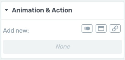 Animation & Action Tab