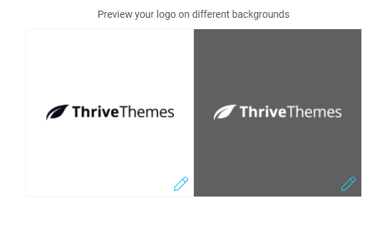 Previewing light and dark logo variations
