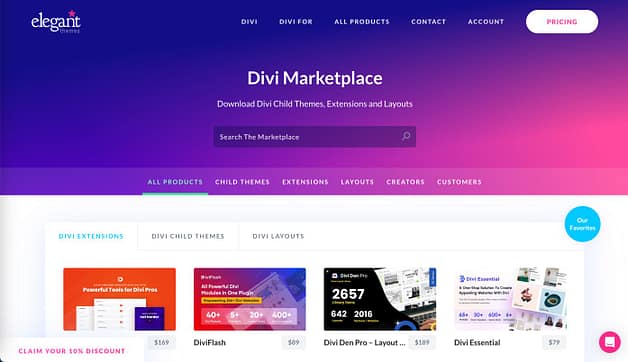 divi marketplace