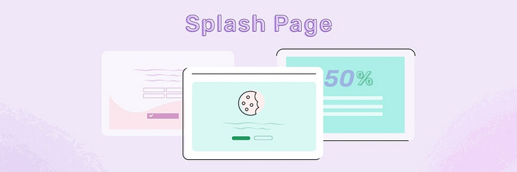 splash page example