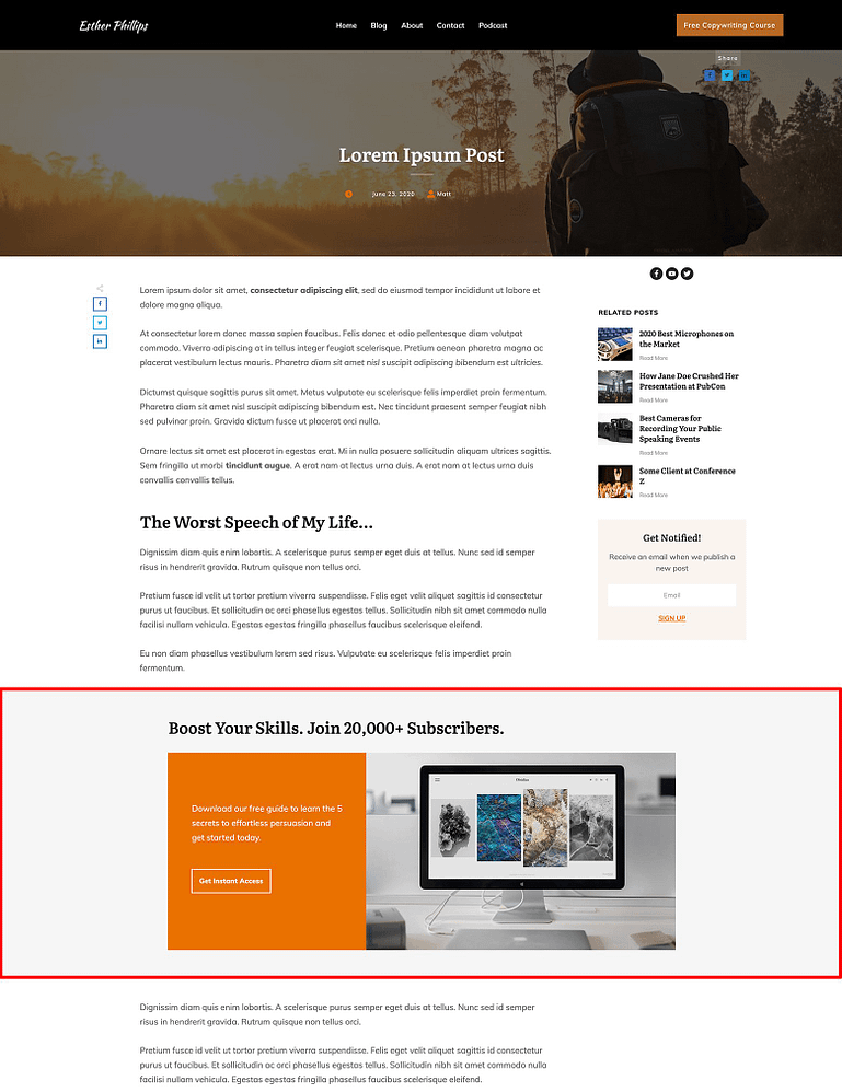 You can make your Block template designs use the full screen width on a blog post