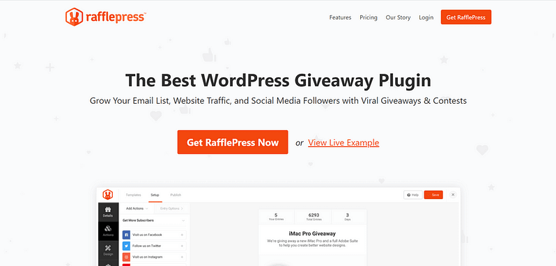 RafflePress: the best WordPress giveaway plugin