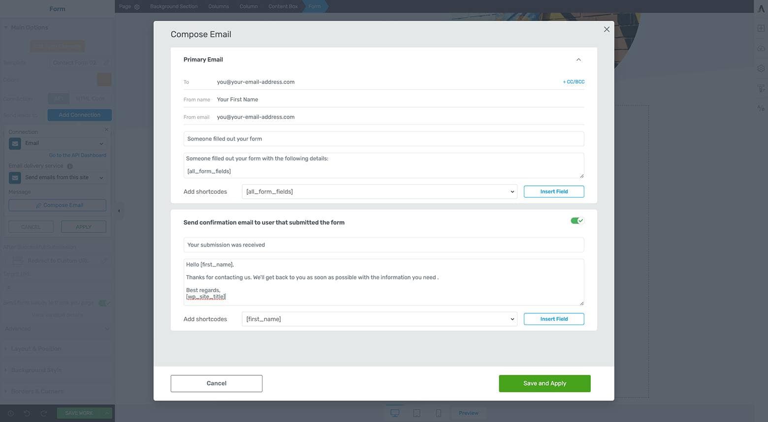 Program-Your-Contact-Form-Submission-Email Compose your automated email