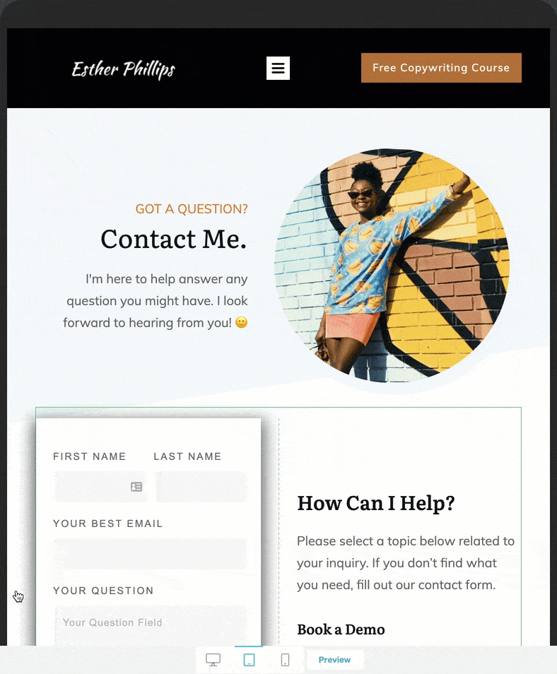 Service-and-Software-Business-Contact-Page-Example-Mobile
