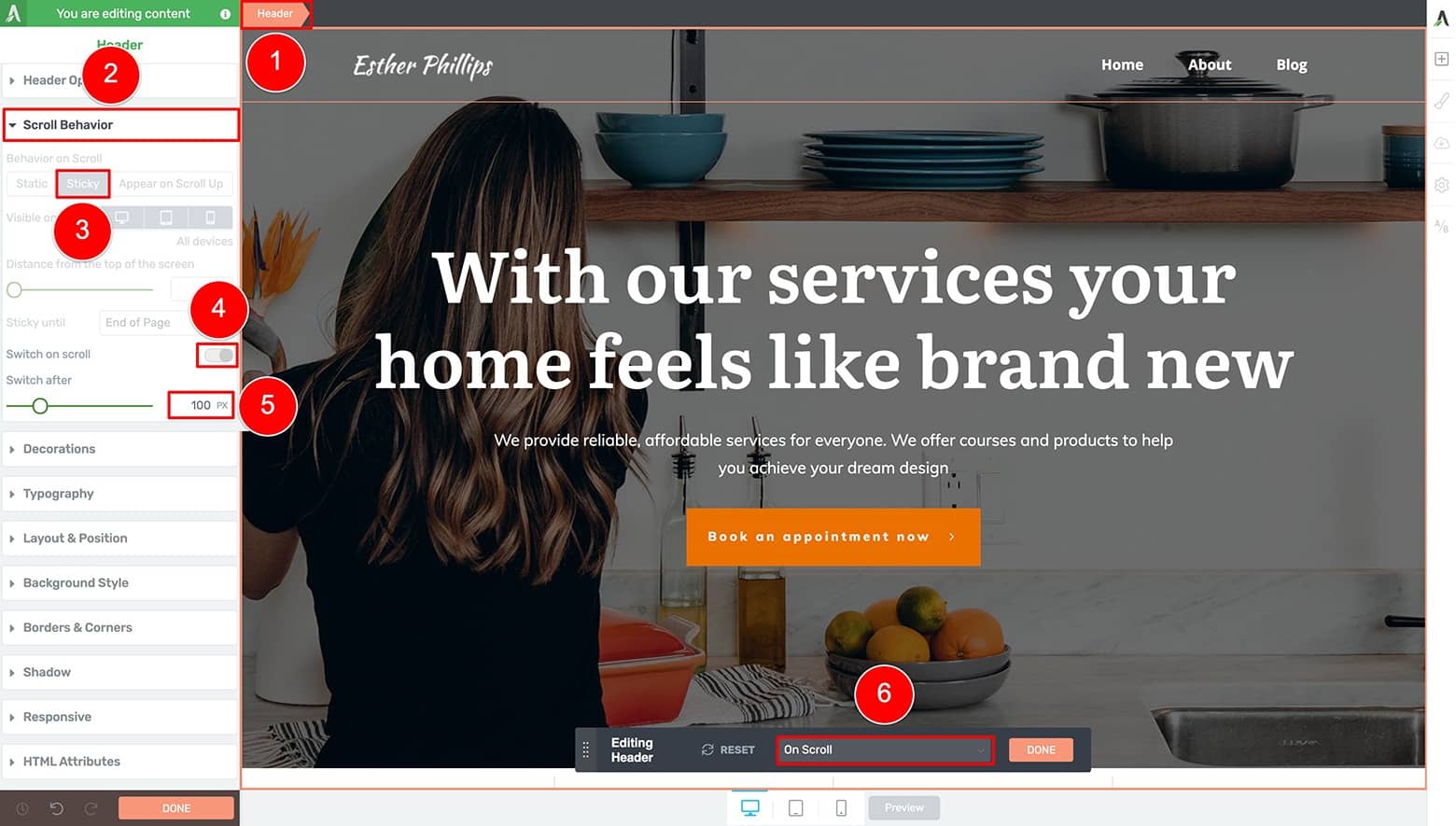 Customize-Your-Sticky-Header-State Create an "On Scroll" header state