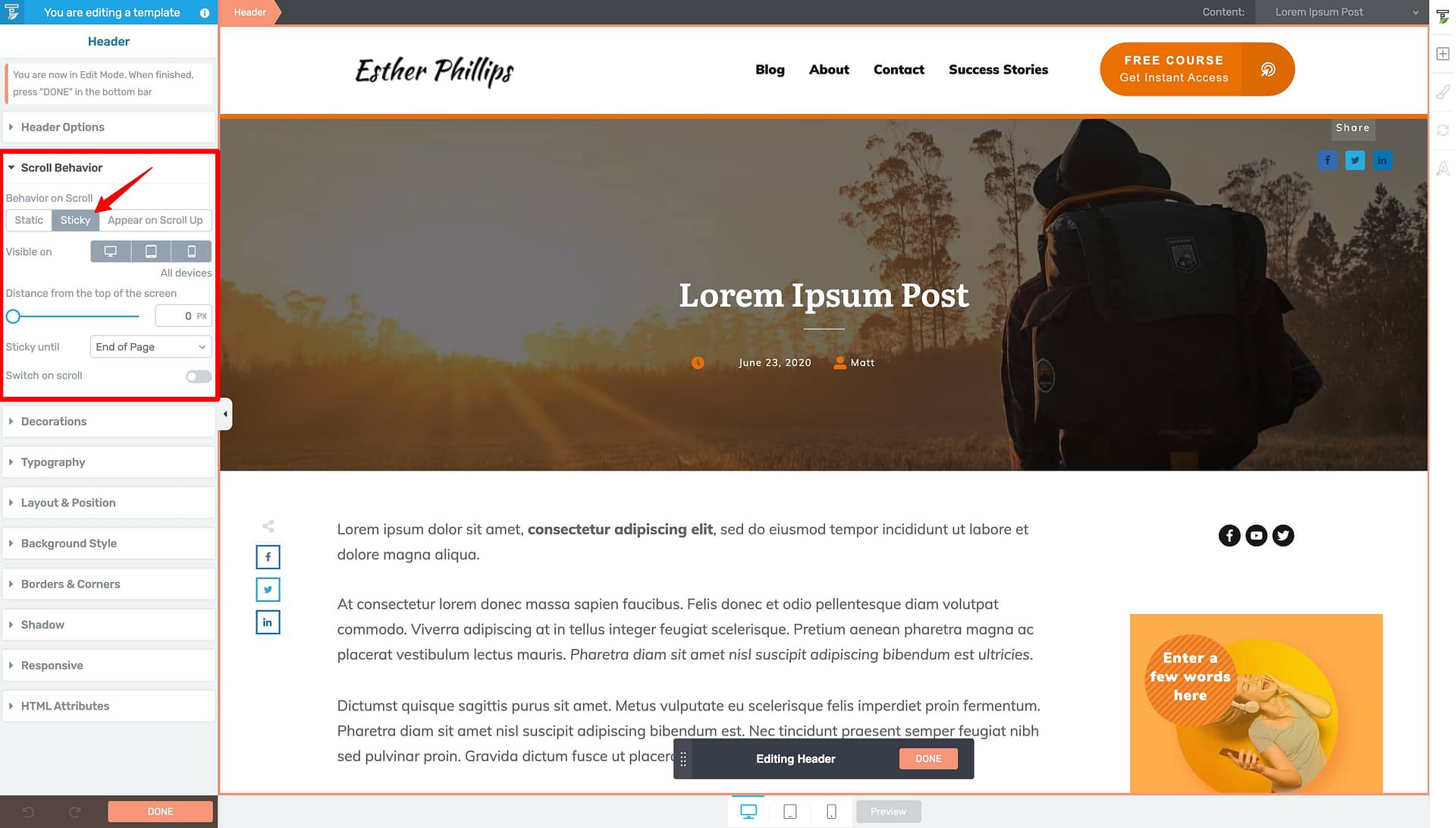 10. How-To-Make-your-Header-Sticky Make your Header design Sticky