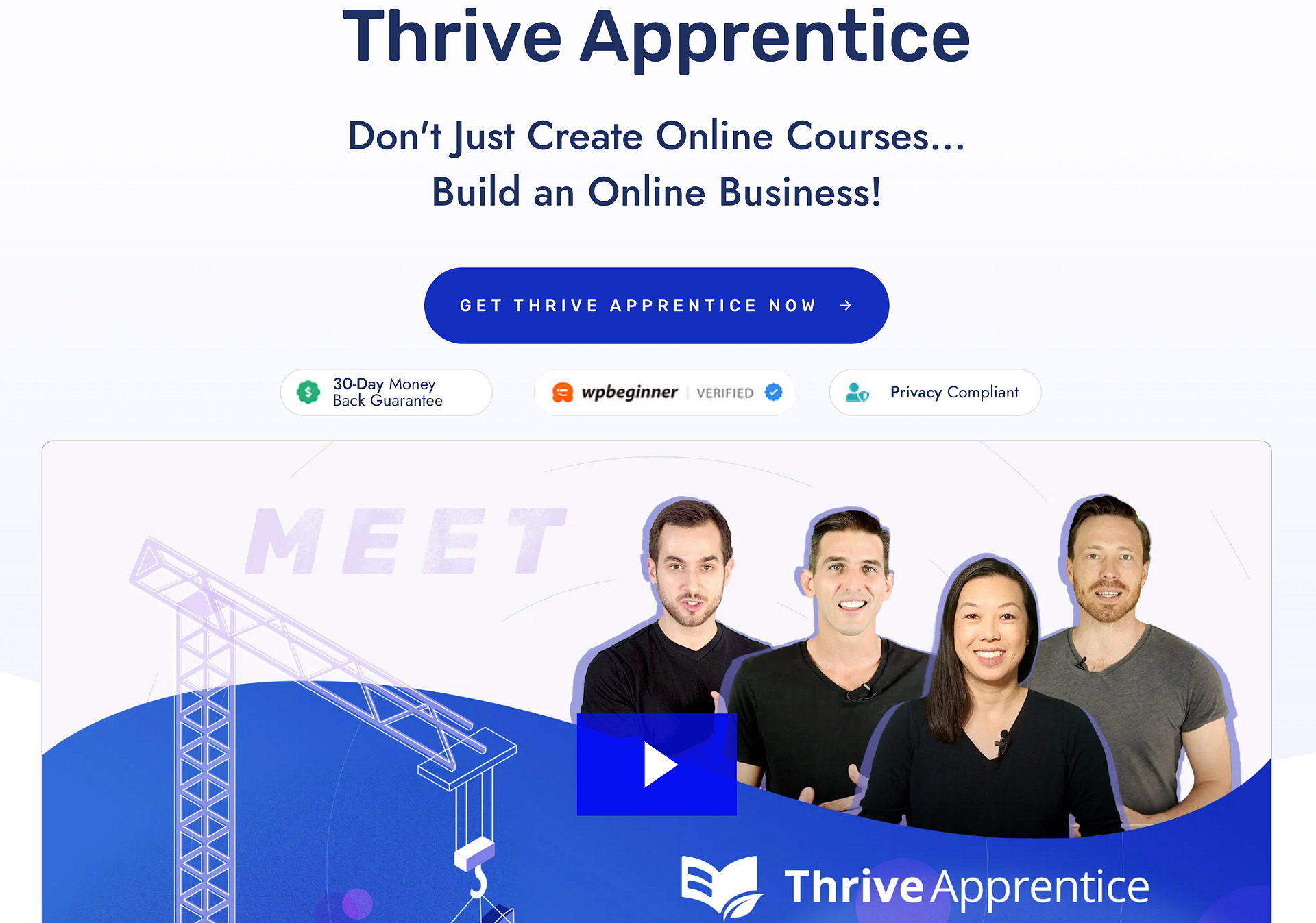 Thrive Apprentice sales page