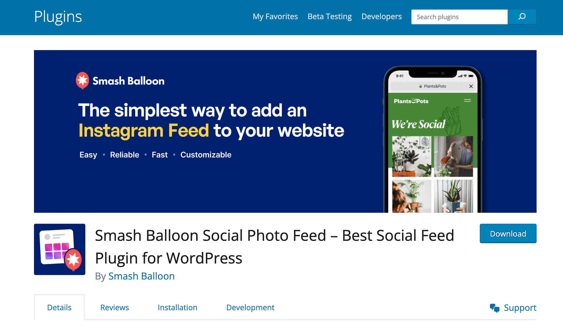 Smash Balloon WordPress Download