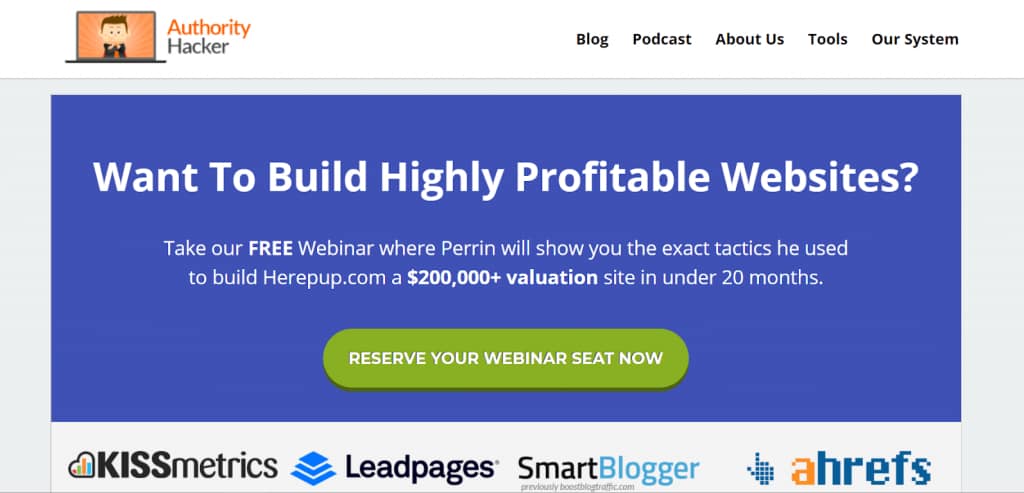 Call-to-action examples Authority Hacker