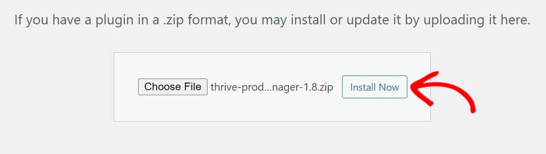 Installing the plugin zip file on a WordPress website
