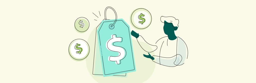 Abstract image of how much an item costs