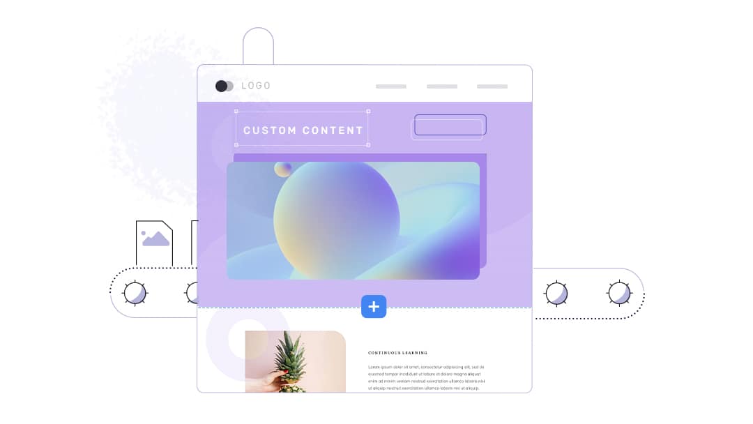 Don't waste your time fighting with code! No code page building that saves time