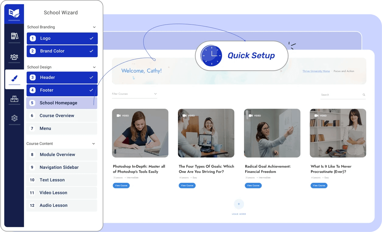 Apprentice Wizard Course setup wizard