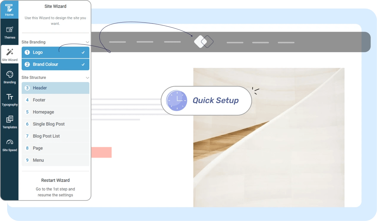 Quick Setup WordPress setup wizard