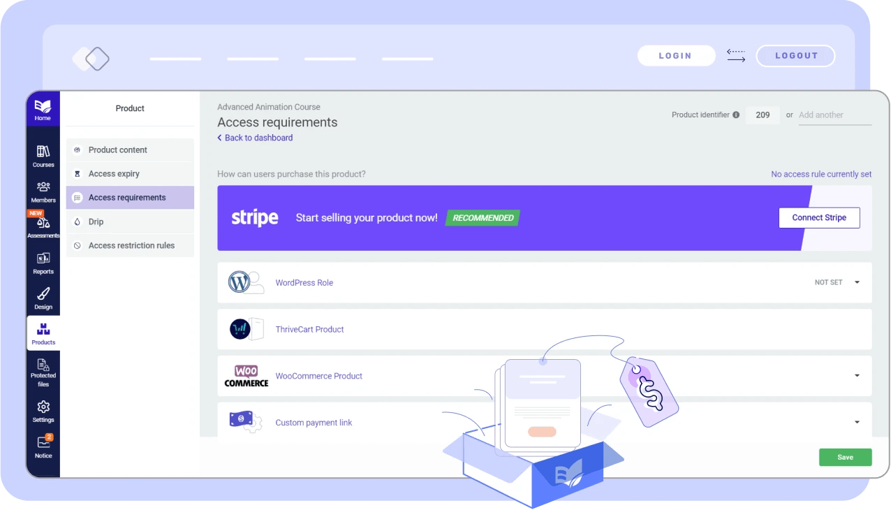 Registration & Checkout Flows Stripe payment processing