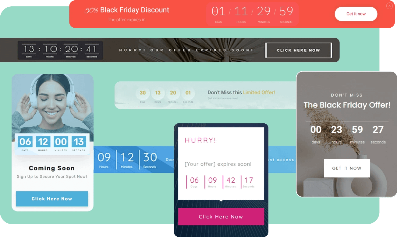 Optimized Templates Offers with countdown timers