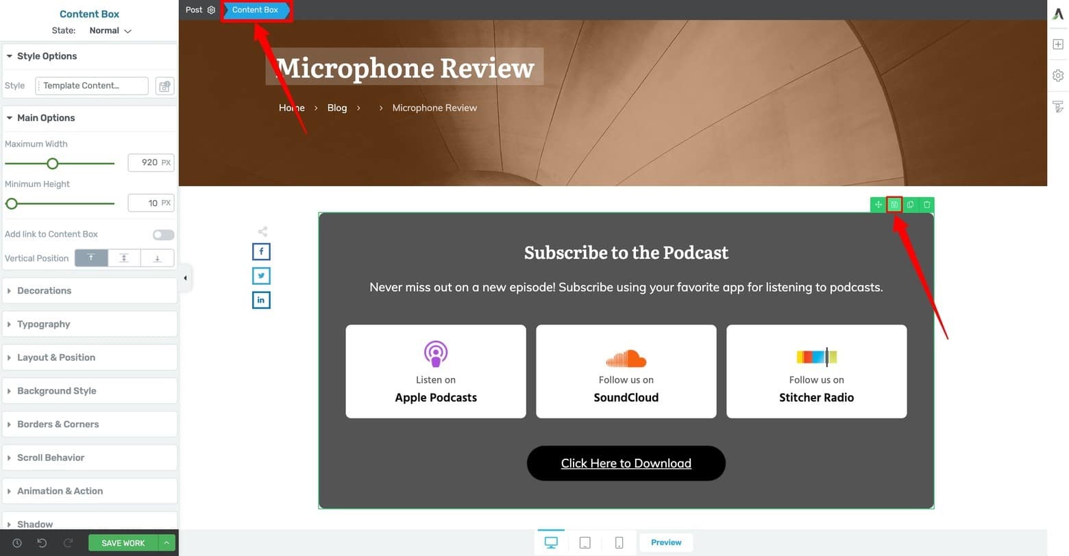 How to save your content design as a Thrive Architect Symbol (part 1)