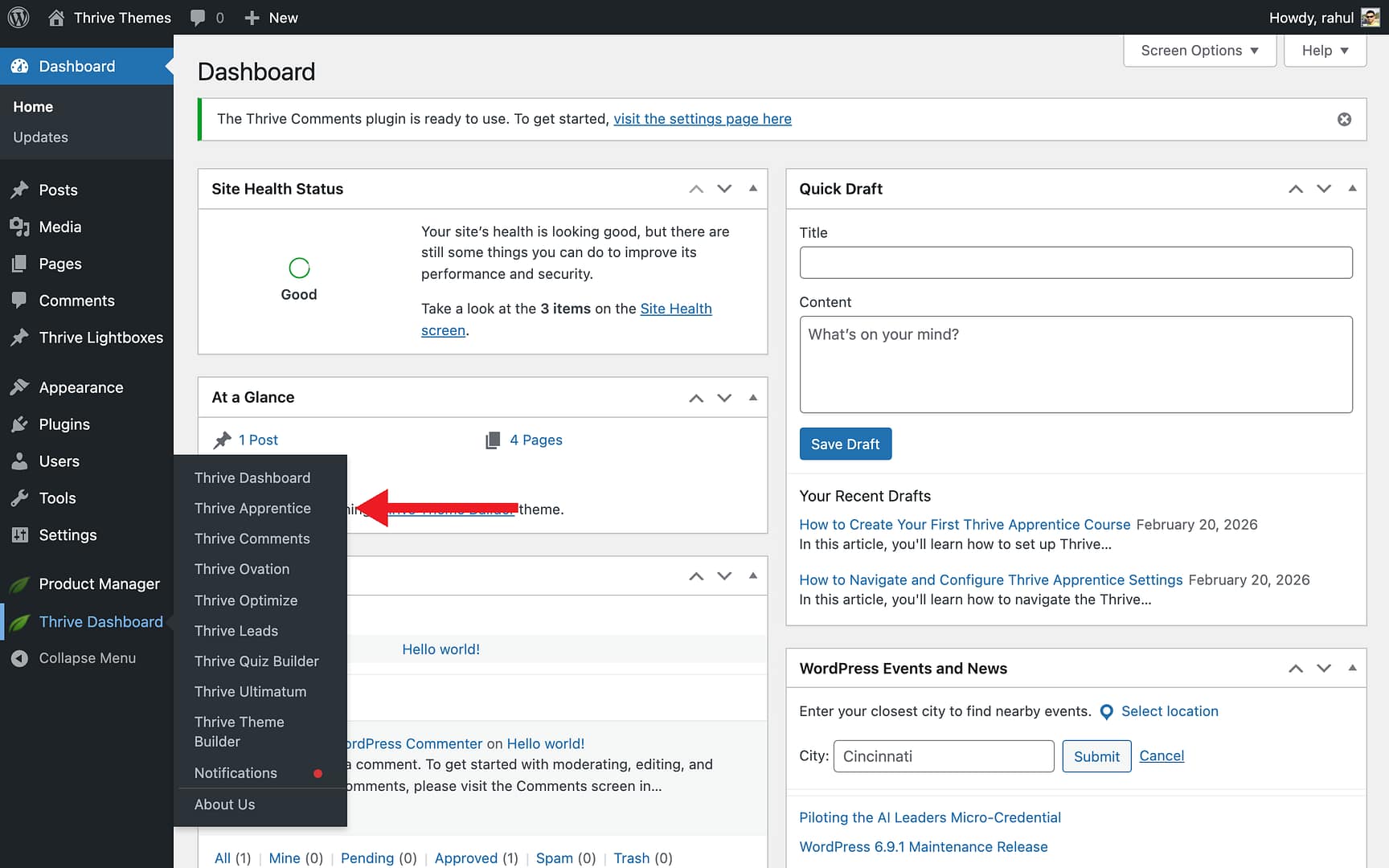 Accessing Thrive Apprentice - Thrive Apprentice in Thrive Apprentice
